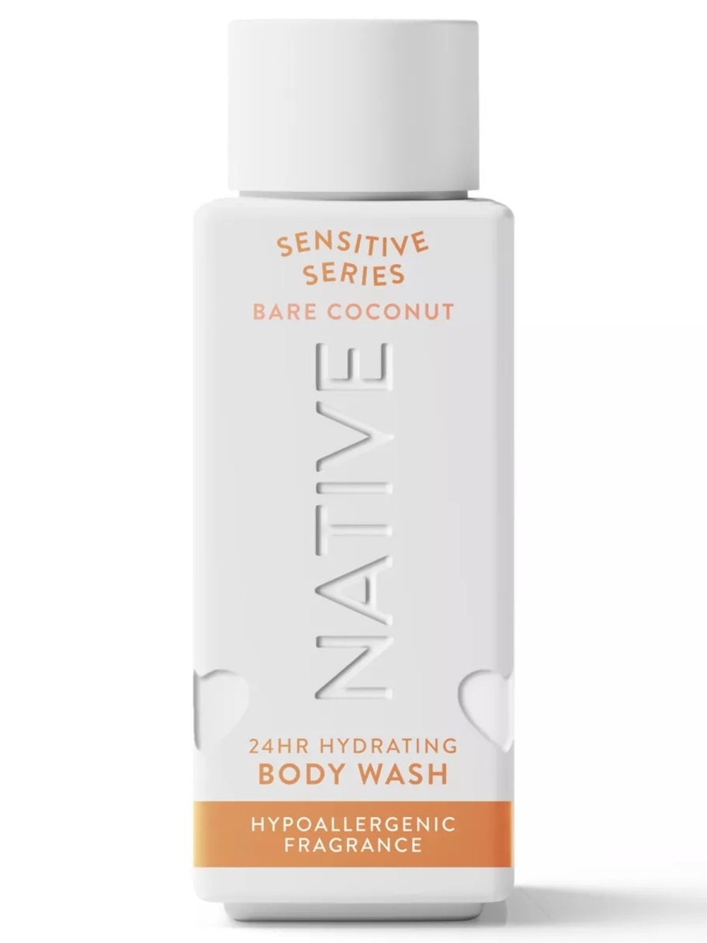 Native Sensitive Series Bare Coconut Body Wash - White with Tan Label